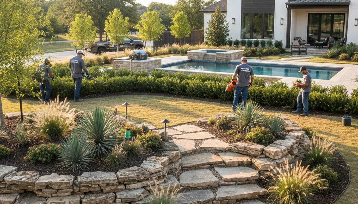 Landscaping service in Fort Worth, TX for lawn care and yard maintenance